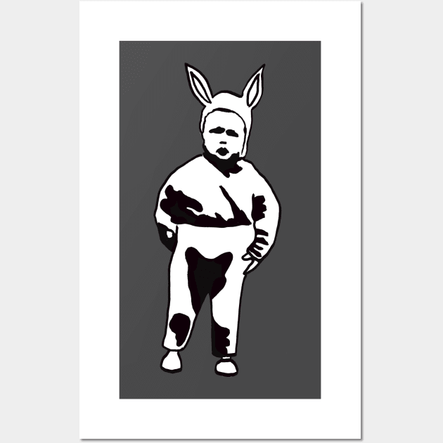 Bunny Boy Wall Art by Bollocks